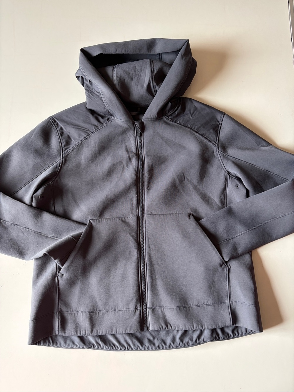 lululemon athletica jacket re-form charcoal gray full zip hood women’s small